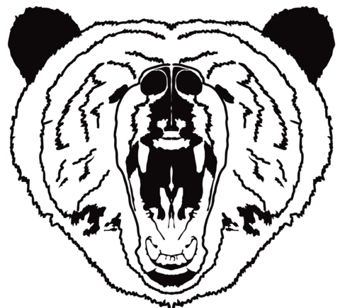 Bear Head Coloring Page